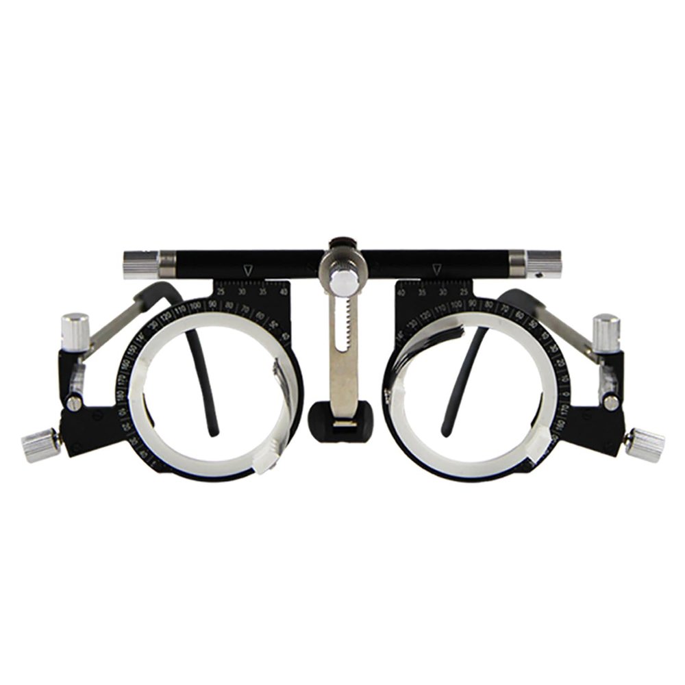 BDJSN Optometry Trial Frame, Optical Trial Lens Frame Eye Test, Interpupillary Specification: PD50-80mm, Adjustable Temple Length and Nose Pad Height for Eyesight Examination