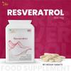 Ved Anti-Aging, Heart Health, Immunity Support | Antioxidant Supplement | Resveratrol Tablets | 1000 mg x 90 Tablets ((Pack of 2) view 3