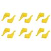 Ailan 12pcs Antislip Ear Hook Grip Anti-Dropping Ears Hooks Eyeglass Temple Tip Stoppers Eyewear Leg Cover Spectacle Holder Sunglasses, Yellow view 1