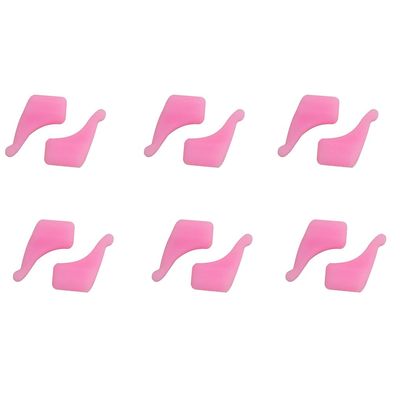 Ailan 12pcs Antislip Ear Hook Grip Anti-Dropping Ears Hooks Eyeglass Temple Tip Stoppers Eyewear Leg Cover Spectacle Holder Sunglasses, Pink