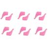 Ailan 12pcs Antislip Ear Hook Grip Anti-Dropping Ears Hooks Eyeglass Temple Tip Stoppers Eyewear Leg Cover Spectacle Holder Sunglasses, Pink view 1