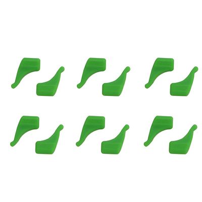Ailan 12pcs Antislip Ear Hook Grip Anti-Dropping Ears Hooks Eyeglass Temple Tip Stoppers Eyewear Leg Cover Spectacle Holder Sunglasses, Dark Green