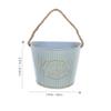 ABOOFAN Wall Mounted Iron Planter Basket Hanging Flowerpot Holder for Indoor Plants Semi-Circular Design for Balcony Garden Decorative Plant Pot for Succulents Easy to Hang Wall Flowerpot view 2