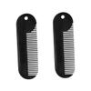 Beaupretty 2pcs Zinc Alloy Beard Comb for Men Sturdy Hair Styling Comb Portable Hair Accessories Useful Beard Supply for Daily Grooming and Salon Use view 1
