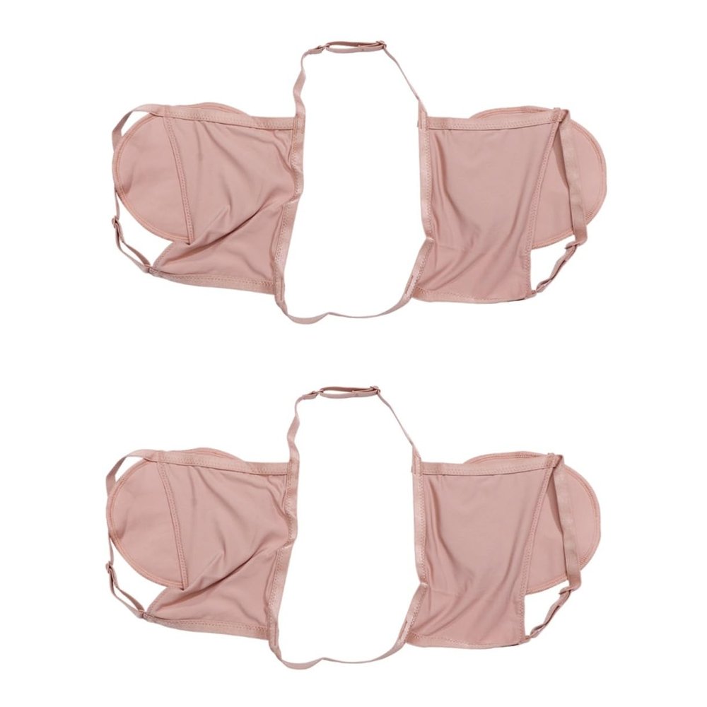 Beavorty 2pcs Invisible Armpit Sweat Pads Sweat Absorbent Pad Washable for Women Underarm