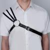 OLIns Man Leather Harness Punk Gay Adjustable Buckle Straps Clubwear Costume (Color:Black,Size:One Size) view 4