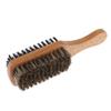 2-side Men Nylon Bristle Beard Mustache Brush with Wood Handle 3 Size B view 3