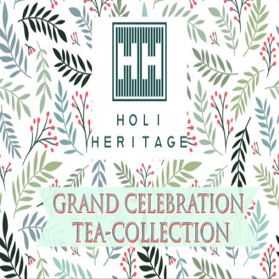 Holi Heritage Premium Loose Leaf Classic Tea Collection Gift Hamper for Special Festive season Birthdays Anniversary Mothers day Fathers day | 4 Flavours | 16 servings (Grand Celebration, Regular)