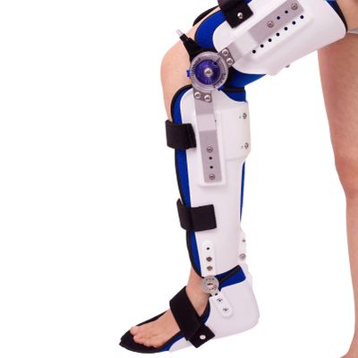 Knee Brace, Knee Ankle Foot Orthosis KAFO Brace Fixed Stiff Thigh Knee Joint Ankle Foot Spport and Ankle Fixator - Universal Size