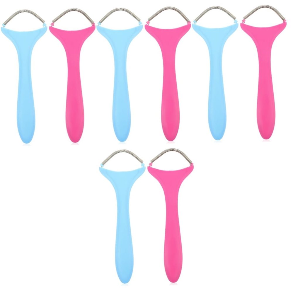 Beaupretty 8pcs Facial Hair Removal Tools Manual Epilator for Eyebrow Threader and Lip Hair Spring Skin Care Tool for Household Use Portable Face Plucker