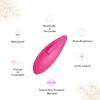 Vam Protect - Intimate Protection Waxing, Shaving, Sport, Pregnancy, Tight Clothing - 4 Sizes in 1 - Comfort, Safety, Versatility - Simple dark pink version with printed pouch 100% cotton view 3