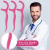 Baderke 200 Count Dental Floss Picks Bulk Non Breakable Dental Floss Flossers for Adults Tooth Picks Flossers Teeth Cleaning Dental Floss Flossers for Family Pack Travel (Hot Pink) view 4