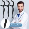 Baderke 600 Count Dental Floss Picks Bulk Non Breakable Dental Floss Flossers for Adults Tooth Picks Flossers Teeth Cleaning Dental Floss Flossers for Family Pack Travel (Black) view 4