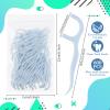 Baderke 600 Count Dental Floss Picks Bulk Non Breakable Dental Floss Flossers for Adults Tooth Picks Flossers Teeth Cleaning Dental Floss Flossers for Family Pack Travel (Light Blue) view 2
