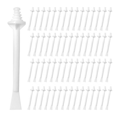 60 pcs nose wax sticks, nose hair wax applicator, nose hair remover, dual purpose nose hair wax sticks, plastic wax sticks, nose wax set, hair removal set, unisex, white