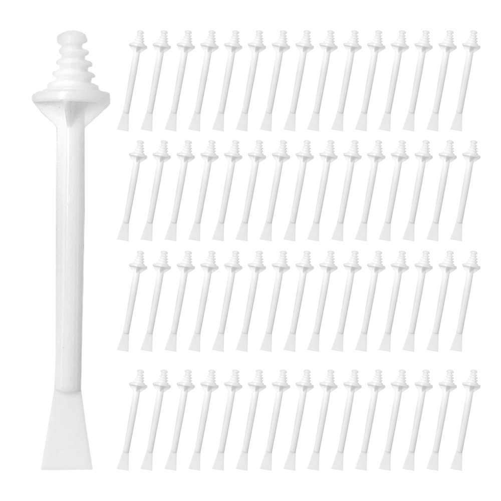 60 pcs nose wax sticks, nose hair wax applicator, nose hair remover, dual purpose nose hair wax sticks, plastic wax sticks, nose wax set, hair removal set, unisex, white