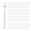60 pcs nose wax sticks, nose hair wax applicator, nose hair remover, dual purpose nose hair wax sticks, plastic wax sticks, nose wax set, hair removal set, unisex, white view 1
