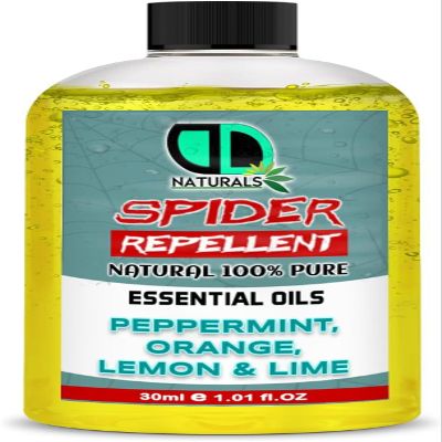 DD Teck Spider Repellent with Peppermint, Lemon, Lime & Ornge Essential Oil - Body Oil Deet Free (30ml Cap)