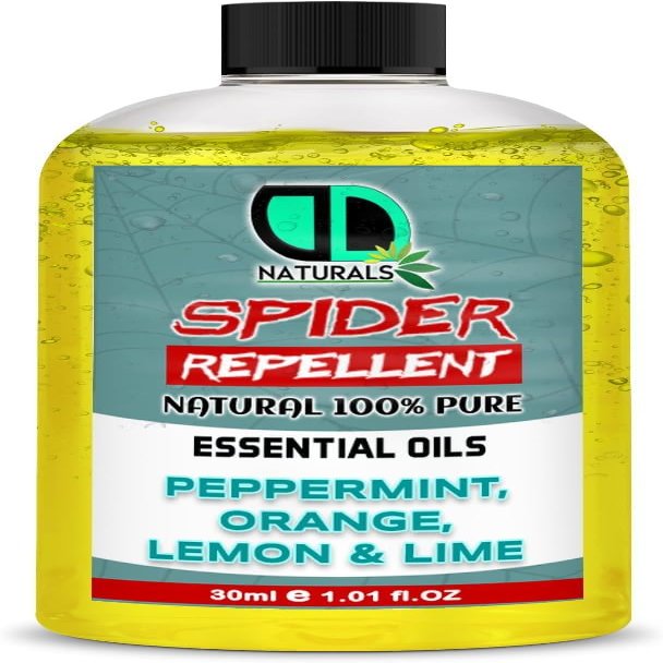 DD Teck Spider Repellent with Peppermint, Lemon, Lime & Ornge Essential Oil - Body Oil Deet Free (30ml Cap)
