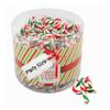 Candy Canes Bulk Buy for Christmas Gifts - Mini 250 x 5g Individually Wrapped Peppermint Green, Red & White Sweets Lolly Pops for Kids. Perfect for Decorating the Christmas Tree, Stocking Fillers view 1