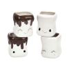 djuna Cute Marshmallow Cups, Hot Chocolate Mugs Hot Cocoa Mugs, Marshmallow Anniversary Wedding Christmas Valentine Birthday (no handle) view 1