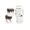 djuna Cute Marshmallow Cups, Hot Chocolate Mugs Hot Cocoa Mugs, Marshmallow Anniversary Wedding Christmas Valentine Birthday (no handle) view 4