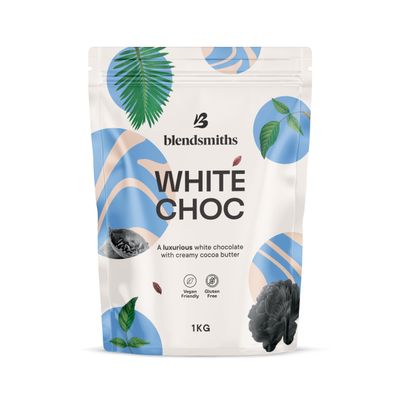 BLENDSMITHS | White Chocolate Blend | White Chocolate and Vanilla Drinking Chocolate | White Hot Chocolate | 1kg Bag - 45 servings