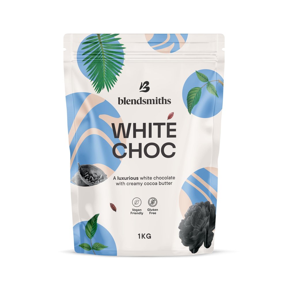 BLENDSMITHS | White Chocolate Blend | White Chocolate and Vanilla Drinking Chocolate | White Hot Chocolate | 1kg Bag - 45 servings
