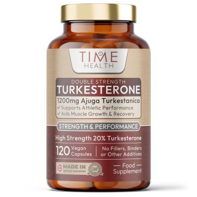 New: Turkesterone - 120 Capsules / 40 Day Supply - Double Strength 20% Standardised - 1200mg - Muscle Growth & Recovery - Athletic Performance - Ajuga Turkestanica Extract - UK Made - GMP