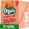 Organix Strawberry and Apple Organic Soft Oaty Snack Bars Multipack, Toddler Snack, No Added Sugar, 6 x 23 g Bars Per Box (6 Boxes Total) view 1