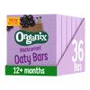 Organix Blackcurrant Organic Soft Oaty Snack Bars Multipack, Toddler Snack, No Added Sugar, 6 x 23 g Bars Per Box (6 Boxes Total)