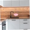 2pcs Cloud Wall Mounted Soap Box Shower Soap Bar Holder Sink Tray Cute Soap Dish Convenient Soap Dish No Punch Soap Holder Soap Supply Bath Abs Pink Baby Drying Rack Mini view 4
