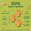 Organix Mini Gingerbread Men Organic Toddler Snack Biscuits Multipack, No Added Sugar, 5 x 20 g Packs Per Box (4 Boxes Total) view 3