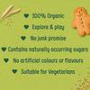 Organix Mini Gingerbread Men Organic Toddler Snack Biscuits Multipack, No Added Sugar, 5 x 20 g Packs Per Box (4 Boxes Total) view 4
