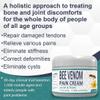 Bee Venom Pain and Bone Healing Cream, Bee Venom Pain Cream, New Zealand Bee Venom Joint and Bone Therapy Cream for Arm, Waist, Back Hand Feet and Leg (3Pcs) view 2