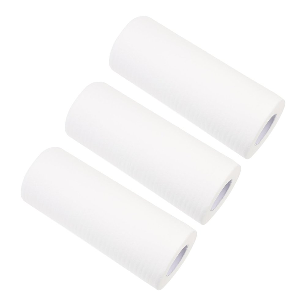 Anneome 3 Rolls Washable Kitchen Towel Bamboo Paper Dual Use Dish Cloths for Cleaning Surfaces Windows Floors and Countertops