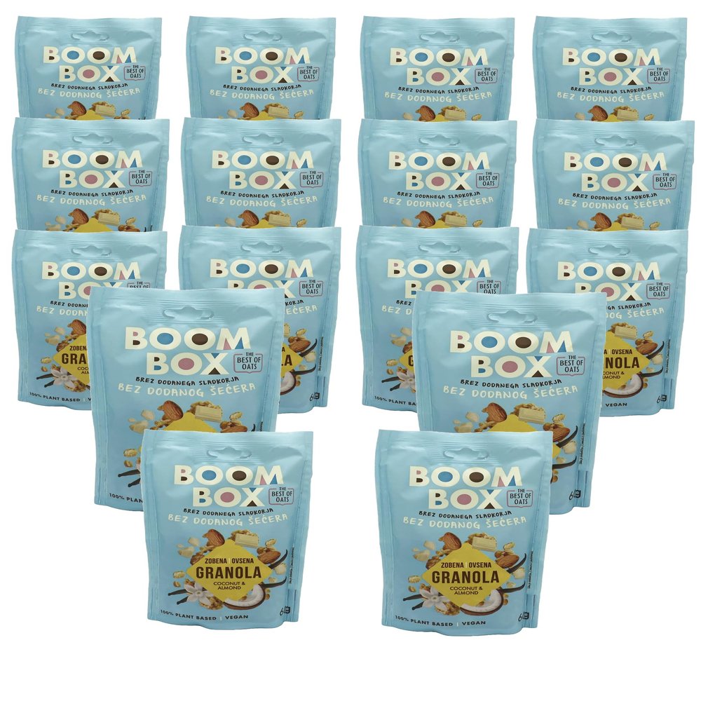 BOOM BOX High Protein Chocolate Oat Granola - 300g, Energizing and Indulgent Breakfast (60G, Muesli - Mix)