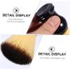 FRCOLOR Foaming Shaving Brush and Beard Care Brush with Wooden Handle Nylon Bristles for Mens Grooming and Travel Beard Maintenance Tool Random Color view 3