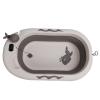 Folding Baby Temperature Sensing Bathtub for Dolphin Newborn Household Tub Temperature Realtime Temperature Bathtub Big Pail for Infant Steel Mop Handle Buckets (#3) view 2