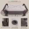 Folding Baby Temperature Sensing Bathtub for Dolphin Newborn Household Tub Temperature Realtime Temperature Bathtub Big Pail for Infant Steel Mop Handle Buckets (#3) view 4