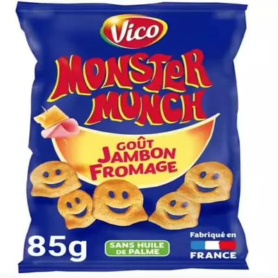 Vico Monster Munch Ham Cheese 85g - Pack of 5