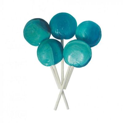 Wrapped Blue Raspberry Mega Lollies 1.5kg Sweet Jar