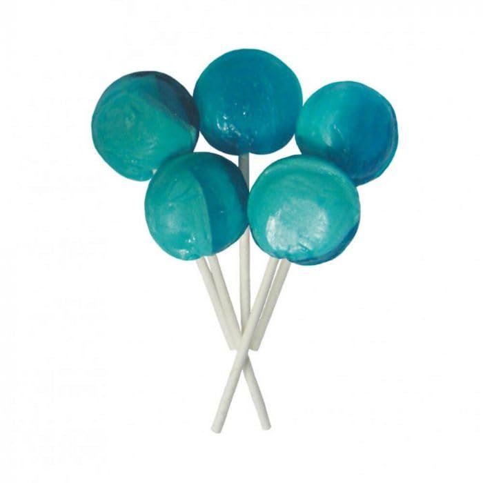 Wrapped Blue Raspberry Mega Lollies 1.5kg Sweet Jar