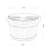 SilteD Bucket For Foot Bath,Sauna Accessories Sauna Bucket Water Bucket,Handmade Wooden Footbath Tubs,Foot Relaxing Barrel Present view 2