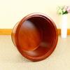 SilteD Bucket For Foot Bath,Sauna Accessories Sauna Bucket Water Bucket,Handmade Wooden Footbath Tubs,Foot Relaxing Barrel Present view 4