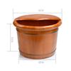 SilteD Sauna Wooden Bucket,Spa, Sauna,Soak,Handmade Massage Bucket Foot Bath,Foot Spa Wash Bucket Feet Bath Basin Tub Present view 4