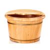 SilteD Sauna Wooden Bucket,Spa, Sauna,Soak,Handmade Massage Bucket Foot Bath,Foot Spa Wash Bucket Feet Bath Basin Tub (Color : B) Present view 1