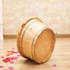 SilteD Sauna Wooden Bucket,Spa, Sauna,Soak,Handmade Massage Bucket Foot Bath,Foot Spa Wash Bucket Feet Bath Basin Tub (Color : B) Present view 2