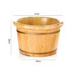 SilteD Sauna Wooden Bucket,Spa, Sauna,Soak,Handmade Massage Bucket Foot Bath,Foot Spa Wash Bucket Feet Bath Basin Tub (Color : B) Present view 3