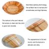 SilteD Bucket For Foot Bath,Sauna Accessories Sauna Bucket Water Bucket,Handmade Wooden Footbath Tubs,Foot Relaxing Barrel Present view 2